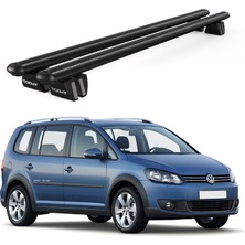 Today Auto Pençe Volkswagen Touran CROSS(2006 ve Sonrası) Uyumlu Siyah Ara Atkı Port Bagaj Tavan Barı