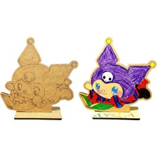 Tollihy Brinco Boyanabilir Ahşap Kuromi Figürü - Kreş ve Anaokulu Etkinlik Seti Karne Hediyesi (1 Adet)