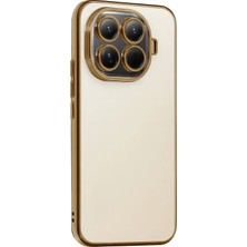 Mey Ithalat®  Xiaomi Mi 15T Pro  Lensli Silikon - Gold