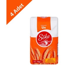 Söke Geleneksel Buğday Unu (1 Kg) x 4 Adet