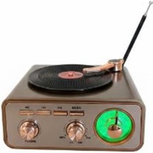 Nusrat Bilişim Everton RT-713  Bluetooth Fm-Usb-Tf-Aux  Şarjlı Nostaljik Radyo