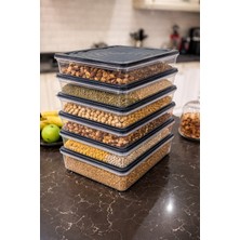 Hess 6'lı Erzak Saklama Kabı Seti 2.4l Buzdolabı Düzenleyici Organizer