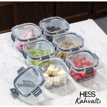 Hess 6'lı Sızdırmaz Silikon Contalı Kahvaltılık Saklama Seti