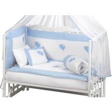 Babycom 50X90 Uyku Seti - Mavi Kalpli