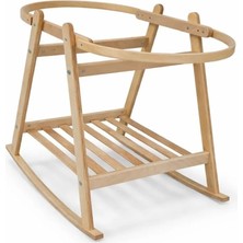 Babycom Naturel Çemberli Izgaralı Stant Ahşap Malzeme ile Ergonomik Tasarım ve Sallanma Özelliği