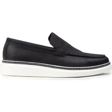 Deery Erkek Hakiki Nubuk Lacivert Loafer Ayakkabı - EK111MLCVC01