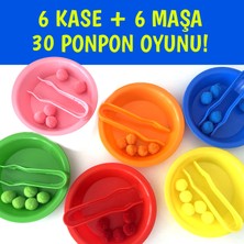 Eğitici Oyunlar - Maşa ve Ponpon Renk Yarışı * Aynı Renk Topu Kaseye Koy!