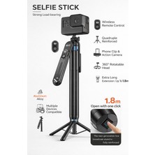 vooka 360 Dönebilen Pant Tilt Selfie Çubuğu