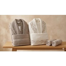 Özdilek Paısley Bej-Krem Bej Aile Seti