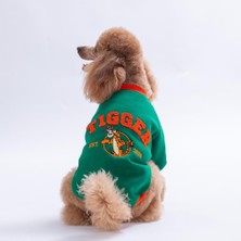 Pawstar Yeşil Tigger Grove Köpek Sweatshirt Köpek Sweat Köpek Kıyafeti Kedi Kıyafeti