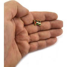 Filistin Rozet Anahtarlık Sepeti Renkli Gümüş Kaplama Yüksek Kalite Zamak Malzeme