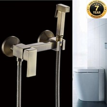 OEM Banyo Bide Basınçlı Püskürtücü Taharet Musluğu Klozet Hortumu Antik Kare Model Ithal 7 Yıl Garantili