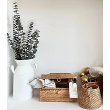 Dikdörtgen Rattan Peçetelik & Dekoratif Masa Üstü Peçete Kutusu