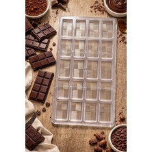 Morponi Polikarbon Çikolata Kalıbı Dikdörtgen Model 20 'li 1 Adet