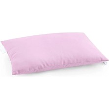 İz Home Pembe Bebek Yastığı Saf Silikon Dolgulu 35X45 cm 1-4 Yaş Pamuklu Kılıf 255GR
