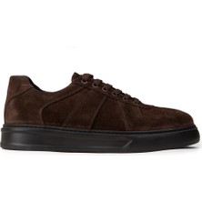 Deery Erkek Kahverengi Hakiki Süet Sneaker Ayakkabı - 02017MKHVP01