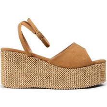 Deery Kadın Taba Renkli Platform Sandalet - RD814ZTBAC01