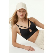 Rays 9028 Damla Ip Askılı Bustiyer Siyah