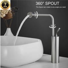 OEM Banyo Çanak Lavabo Bataryası Yeni Model Tasarım Mat Krom Nikel Renk 7 Yıl Garantili Ithal