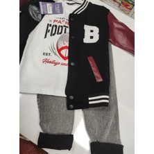 Sofun Erkek Çocuk 3 Lü Kot Pantolon Tişört Spor Ceket  Takım