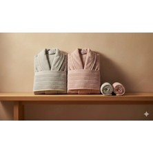 Özdilek Nev Mellow Gri-Pudra Aile Seti