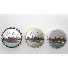 Istanbul Temalı Gazoz Kapağı Magnet - Model 1