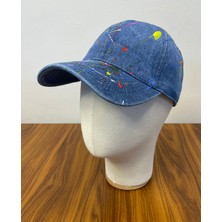 Hamze Denim Jean Kot Kumaş Vintage Model Cap Şapka