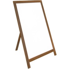 Panda Lüks Ahşap Ayaklı Yazı Tahtası 60X85CM - Beyaz