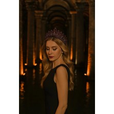 Kaftan Collection Bindallı Kaftan Tacı Bordo Renk