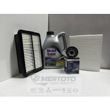 Mobil Hyundai I30 Benzinli ( 11-17 ) 5W-30 Yağ - Hava- Polen Bakım Seti