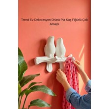 Oxyteez Minimal Kuş Duvar Askısı 23X16 cm Dekoratif Anahtarlık Çanta Askılığı