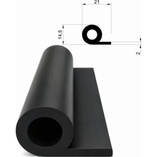 MAKPLASTİK FİTİL PROFİL A 447 Koruyucu Fitil 10 Metre Siyah