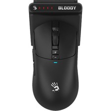 A4TECH Bloody R72 Pro Duo 26000 Dpı Kablosuz Masaüstü Alıcı Istasyonlu Gamıng Mouse-Siyah