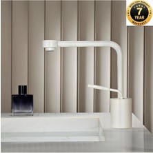 OEM Banyo Lavabo Bataryası Yeni Model Tasarım Beyaz Renk 7 Yıl Garantili Ithal