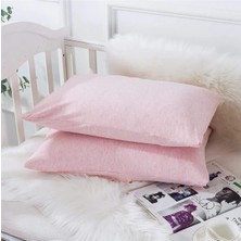 İz Home Bebek Yastık Kılıfı Seti 2 Adet Pembe %100 Pamuklu Kapaklı 35X45 - Premium Quality Baby Pillow Cover