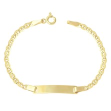 Zeya Kuyumculuk 14 Ayar Altın Barlı Zincir Çocuk Künyesi