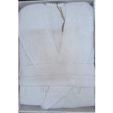 Özdilek Colored(Avm) Beyaz Şalyaka Bornoz (Xxl)