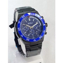 Biden Çelik Kordonlu, Komple Siyah, Kronometreli, Takvimli, 3 Atm Su Geçirmez, 2 Yıl Garantili Erkek Kol Saati