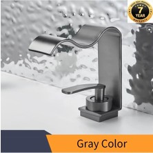 OEM Banyo Lavabo Bataryası Yeni Kalp Model Şelale Antrasit Renk 7 Yıl Garantili Ithal