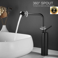 OEM Banyo Çanak Lavabo Bataryası Yeni Model Tasarım Mat Siyah Renk 7 Yıl Garantili Ithal