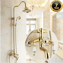 OEM Banyo Bataryası Duş Seti Gold Altın Dore Seramik ve Taşlı Model 7 Yıl Garantili Ithal