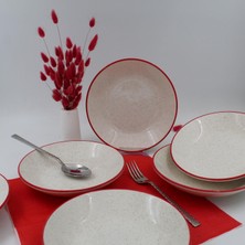 Arna Porselen Kiraz  20 cm  Yemek Tabağı 6 Adet