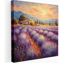 Popcas Dünyanın En Güzel Manzaraları - Provence Lavanta Tarlası Kanvas Tablo - Dünyanın En Güzel Manzaraları Duvar Sanatı Duvar Dekorasyonu Provence
