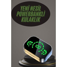 Najmaddin Kablosuz Bluetooth Kulaklık Çift Telefon Destekli Powerbankli Dijital Göstergeli