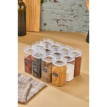 Hess 12'li 300ML Kapaklı Baharatlık Takımı - Sızdırmaz Conta - Etiket Hediyeli