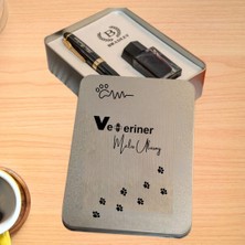 Çılgıntrend Veterinerlere Özel Isim Yazılı Dolma Kalem Seti – Kişiye Özel Prestij Hediye Kalemi