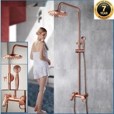 OEM Banyo Bataryası Duş Seti Rose Bakır Yeni 3 Fonksiyonlu Model 7 Yıl Garantili Ithal