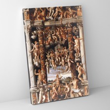 Popcas Rüya Gibi Mitoloji Kanvas Tablo Raffaello Sanzio Detaylı Desenler ile Mitolojik Figürler