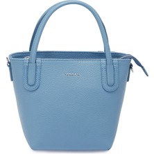 Tergan Mavi Hakiki Deri Kadın El Çantası - S25Y1BC80360-C43