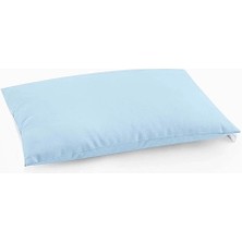 İz Home Mavi Bebek Yastığı Saf Silikon Dolgulu 35X45 cm 1-4 Yaş Pamuklu Kılıf 255GR